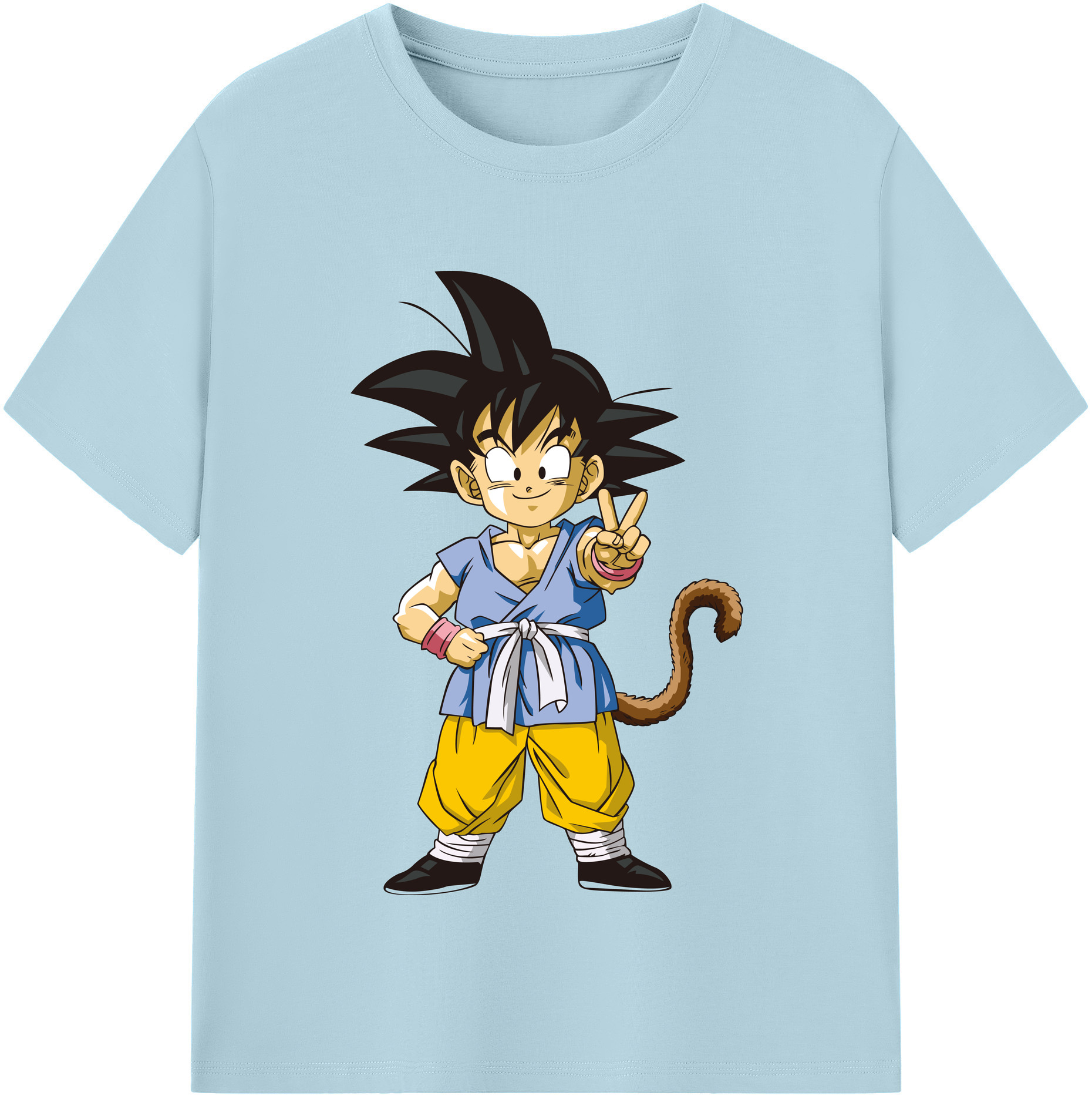 （画像用） ドラゴンボール 孫悟空（そん ごくう）Son Goku カカロット DRAGON BALL Kakarotto 綿100％半袖Tシャツ（フロントプリント）